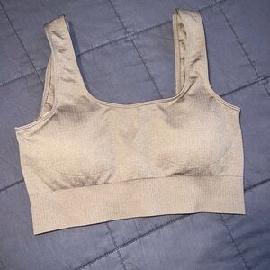 Lilias Light Brown Sports Bra